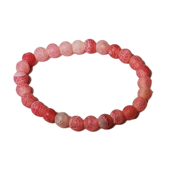 Weathered Pink Natural Stone Bracelet - Picture 5 of 13